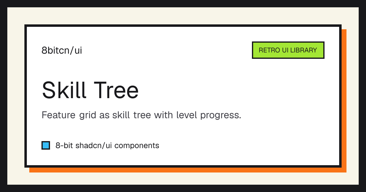 Skill Tree - 8bitcn/ui